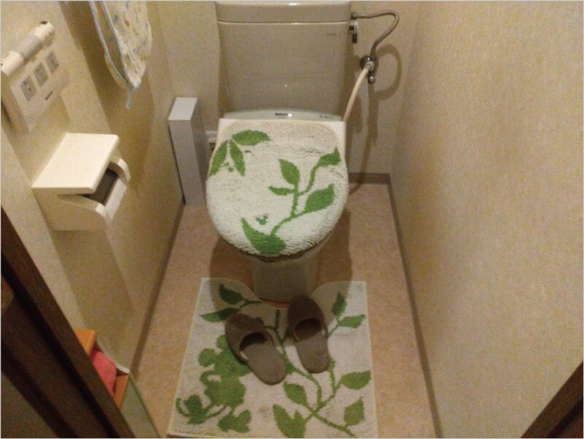 お掃除が楽になるアクアセラミック付きトイレに交換のリフォーム前画像