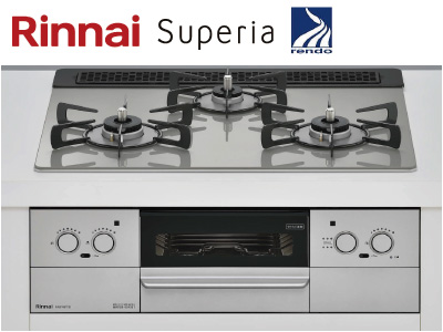 Rinnai「Superiaガラストップ」AE31W37T2DGA<天板幅60cm>※交換標準工事費込価格【Rinnaiフェア 対象商品】 | イオン  住まいのリフォーム