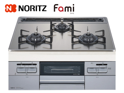 NORITZ「Fami(ファミ)」オート(連動)タイプNWT6AMVEC<天板幅60cm>※交換標準工事費込価格の商品画像