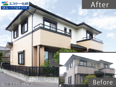 屋根・外壁塗装工事・ラジカル抑制遮熱塗料　外壁用：エスケークールトレビアンコート/屋根用：クールトレビアンルーフM【厳選特価 対象商品】の商品画像