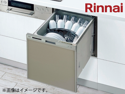 【任意：補助金対象】Rinnai取替用ビルトイン食器洗い乾燥機※浅型スライドオープン(スタンダード)RWX-404C※交換標準工事費込価格の商品画像